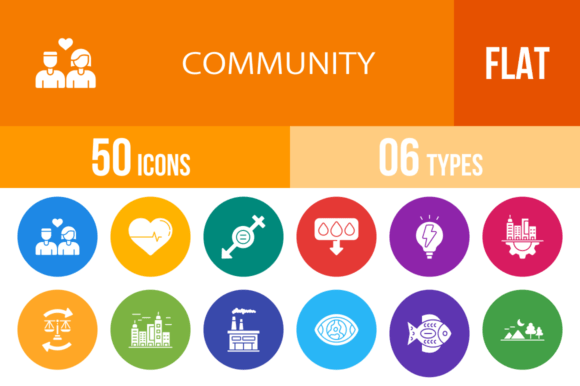 50 Community Flat Round Icons: A Designer’s Honest Take