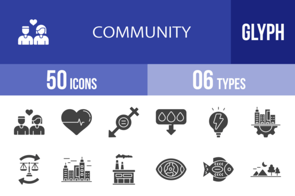 50 Community Glyph Icons: A Designer’s Practical Review