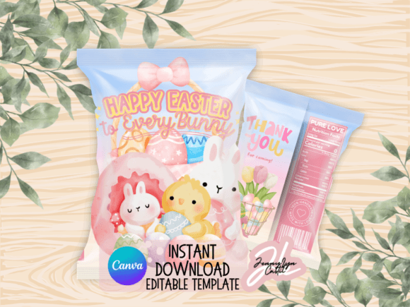 Easter Rabbit Chick Chip Bag Template: A Designer’s Practical Take