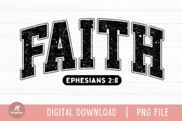 Faith Ephesians Retro Varsity PNG Review for Real Projects