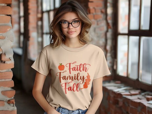 Faith Family Fall Typography T-shirt Review