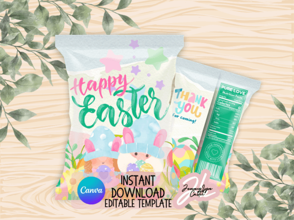 Gnome Easter Chip Bag Template: A Designer’s Perspective