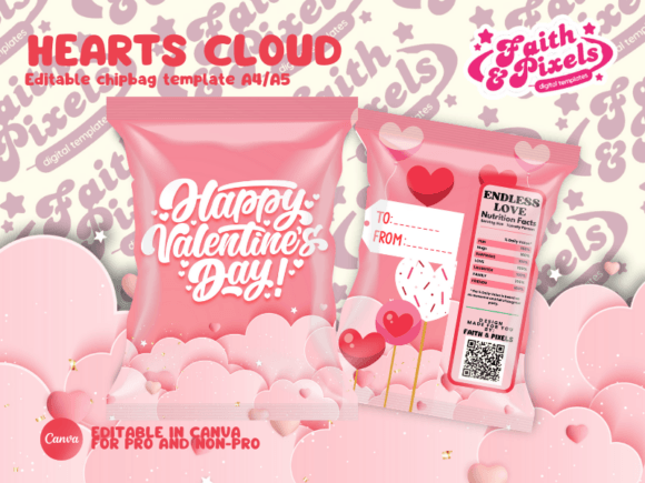 Heart Valentines Day Chip Bag Template Review