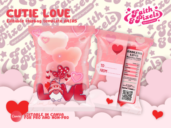 Love Valentines Day Chip Bag Template Review for Real Projects