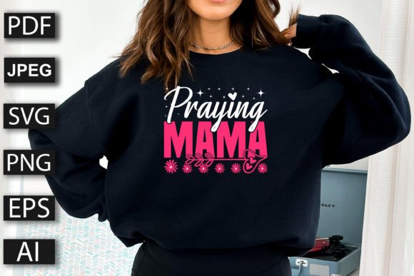 Praying Mama: A Heartfelt Embroidery Design for Real Projects
