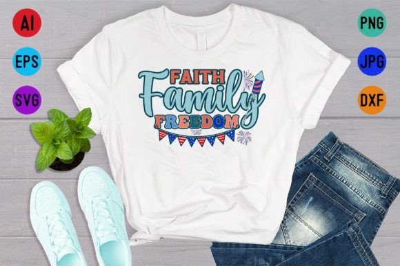 Reviewing the Faith Family Freedom American Shirt Embroidery Design