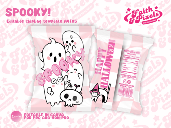 Spooky Chipbag Editable Template Review for Real Embroidery Projects